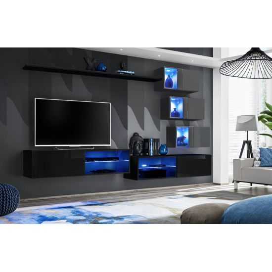 Стенка Switch XXIV, черная Стенка Switch XXIV, черная