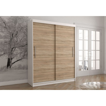 Idzczak riidekapp VISTA 04 150 cm Sonoma tamm valge LED profiil 150 Idzczak riidekapp VISTA 04 150 cm Sonoma tamm valge LED profiil 150