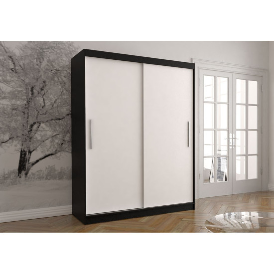 Idzczak Гардероб VISTA 04 150 см Черный Белый LED профиль 150 Idzczak Гардероб VISTA 04 150 см Черный Белый LED профиль 150