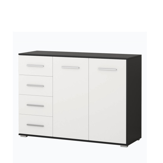 Idzczak Комод FRIDA 01 2D4S (цвета) Черный Белый Idzczak Комод FRIDA 01 2D4S (цвета) Черный Белый