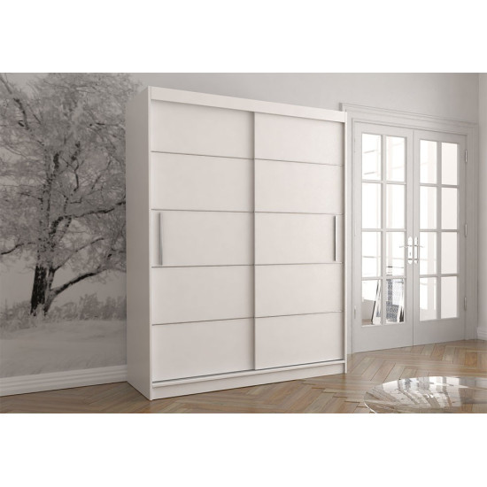 Idzczak Skapis-kupeja VISTA 06 150 cm balts + balts