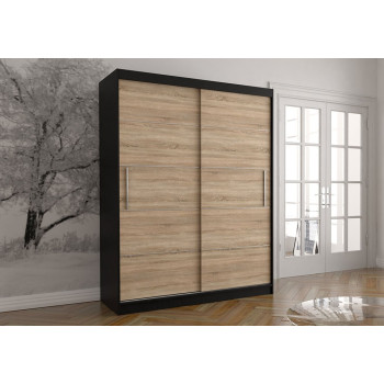 Idzczak Riidekapp VISTA 06 150 cm must + sonoma tamm Idzczak Riidekapp VISTA 06 150 cm must + sonoma tamm