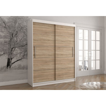 Idzczak riidekapp VISTA 06 150 cm Sonoma tamm valge LED profiil 150 Idzczak riidekapp VISTA 06 150 cm Sonoma tamm valge LED profiil 150