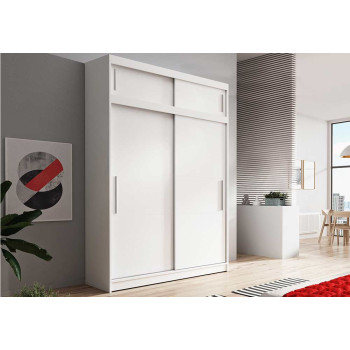 Mezzaniniga riidekapp VESTA 04 150 cm Valge + Valge Mezzaniniga riidekapp VESTA 04 150 cm Valge + Valge