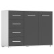Idzczak Kumode FRIDA 01 2D4S BC Balts Melns
