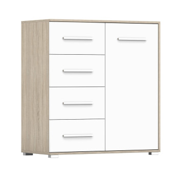 Idzczak Kummut FRIDA MINI 01 1D4S SB Tamm / Sonoma valge Idzczak Kummut FRIDA MINI 01 1D4S SB Tamm / Sonoma valge