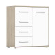 Idzczak kumode FRIDA MINI 01 1D4S SB Balts sonoma/ ozols