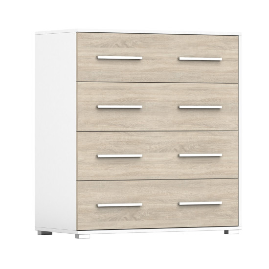 Idzczak Kumode FRIDA MINI 02 4S BS Balts /Sonoma Ozols