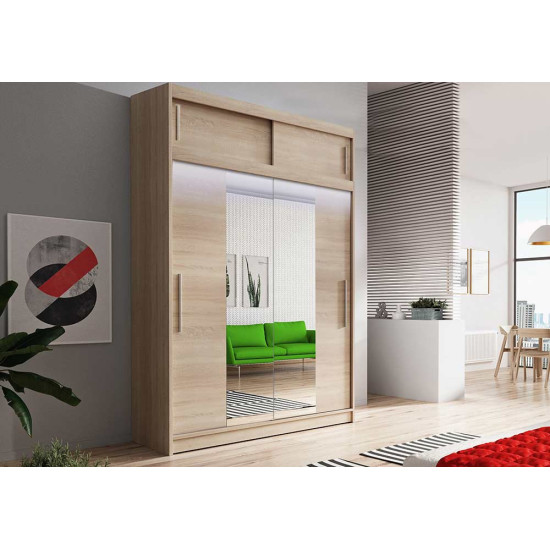 Idzczak Skapis ar augšējo daļu VESTA 01 150 cm Sonoma ozols Sonoma ozols Profils LED 150