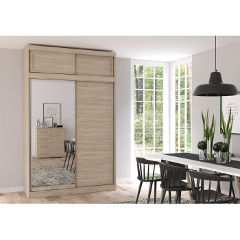 Idzczak Mezzanine riidekapp VESTA 05 150 cm Sonoma tamm + peegel Sonoma tamm Idzczak Mezzanine riidekapp VESTA 05 150 cm Sonoma tamm + peegel Sonoma tamm