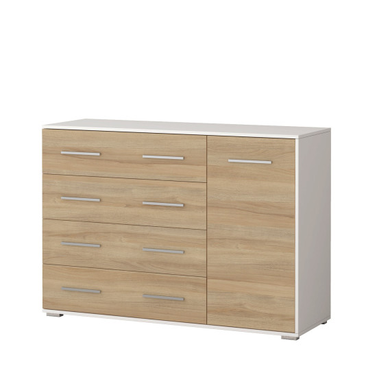 Idzczak kumode FRIDA 02 1D4S (krāsas) Balts ozols sonoma