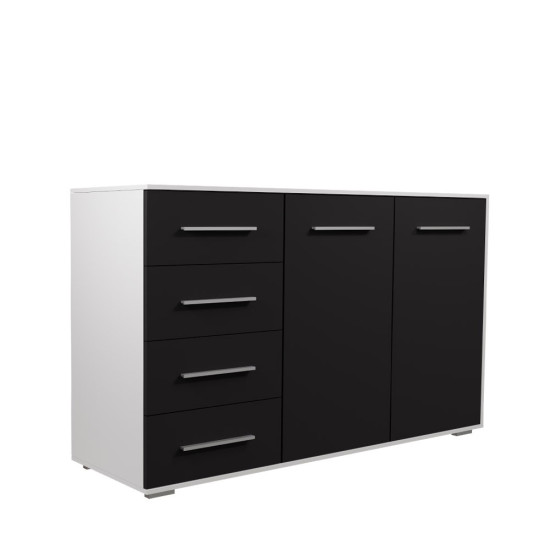 Idzczak Kumode FRIDA 01 2D4S (balta) Balta Melna