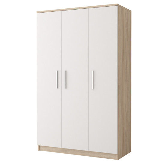 3-vērtņu skapis OMEGA III 19 3D sonoma ozols / balts