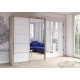 Idzczak Skapis VISTA 05 -150 cm (sonoma) Balts + Spogulis Ozols sonoma Profils LED 150 Idzczak Skapis VISTA 05 -150 cm (sonoma) Balts + Spogulis Ozols sonoma Profils LED 150