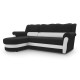 Idzczak Угловой диван BRUNO левый Soft 11 Black + Soft 17 White Idzczak Угловой диван BRUNO левый Soft 11 Black + Soft 17 White