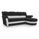 Idzczak Угловой диван BRUNO правый Soft 11 Black + Soft 17 White Idzczak Угловой диван BRUNO правый Soft 11 Black + Soft 17 White