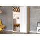 Idzczak Garderobe HIT 120 White + Mirror Oak sonoma