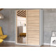 Idzczak Garderobe HIT 150 muntins Sonoma Ozols + Balts spogulis Idzczak Garderobe HIT 150 muntins Sonoma Ozols + Balts spogulis