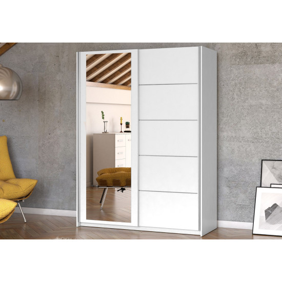 Idzczak Garderobe HIT 150 Baltas muntins + Balts spogulis Idzczak Garderobe HIT 150 Baltas muntins + Balts spogulis