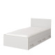 Idzczak Bed 36 - KOSMO White + Oak sonoma