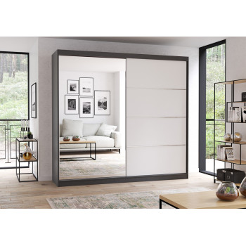 Idzczak riidekapp MULTI 42 203 cm GRAFIIT ei valge + peegelgrafiit Idzczak riidekapp MULTI 42 203 cm GRAFIIT ei valge + peegelgrafiit