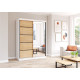 Idzczak Skapis-kupeja VISTA 05 CRAFT 150cm Balts / Craft zelta