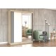Idzczak Skapis-kupeja VISTA 07 (150 cm) Balts + Spogulis Ozols sonoma LED profils 150 Idzczak Skapis-kupeja VISTA 07 (150 cm) Balts + Spogulis Ozols sonoma LED profils 150