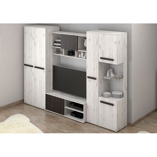 Idzczak Sekcija Viva White Craft Oak + Black Norwegian Pine Idzczak Sekcija Viva White Craft Oak + Black Norwegian Pine