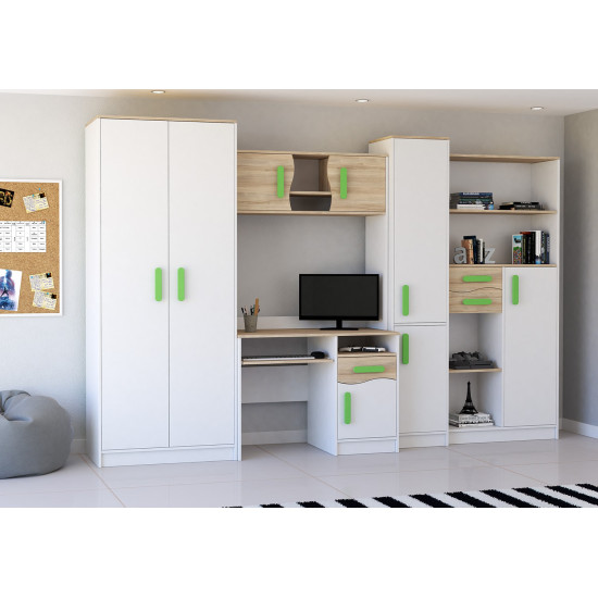 Idzczak Секция MACIUŚ White Lime + Дуб сонома