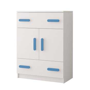 Idzczak Kumode 2S2D 03 - SMYK I Blue White Idzczak Kumode 2S2D 03 - SMYK I Blue White