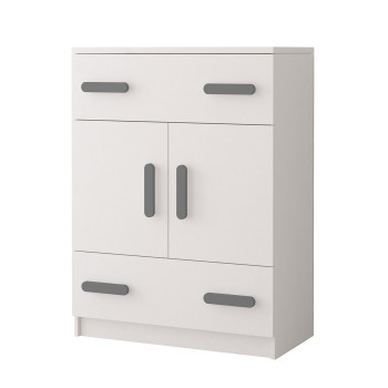 Idzczak Kumode 2S2D 03 - SMYK I Pelēks Balts Idzczak Kumode 2S2D 03 - SMYK I Pelēks Balts