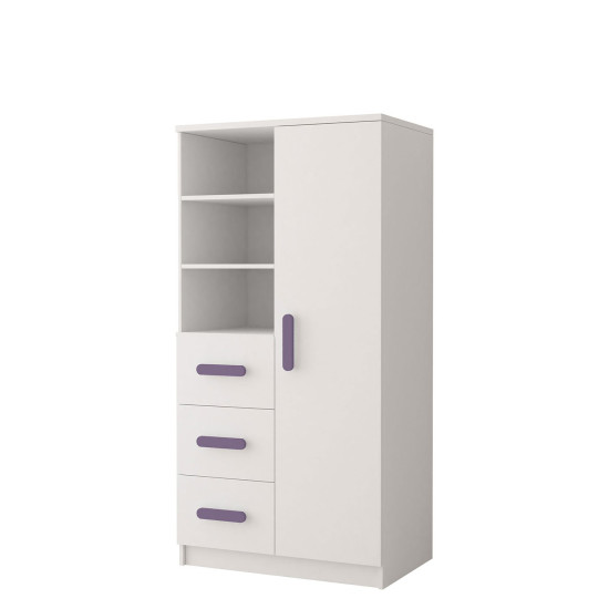 Idzczak grāmatu skapis 80 3S1D 05 - SMYK I Balts