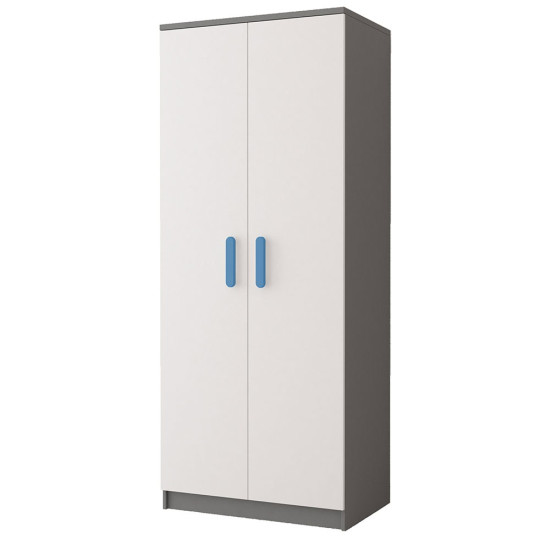 Idzczak Garderobe 2D 06 - SMYK II Blue White + Grey