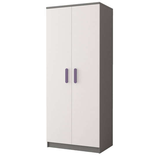 Idzczak Garderobe 2D 06 - SMYK II Heather White + Grey