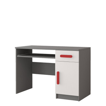 Idzczak Desk 08 - SMYK II valge + hall punane Idzczak Desk 08 - SMYK II valge + hall punane