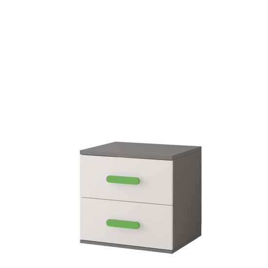 Idzczak Прикроватная тумбочка 22- SMYK II Lime White + Grey