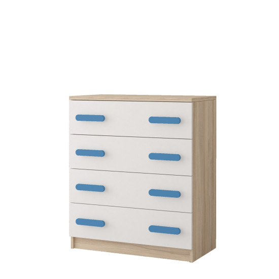 Idzczak Kumode 4S 02 - SMYK III Blue White Sonoma