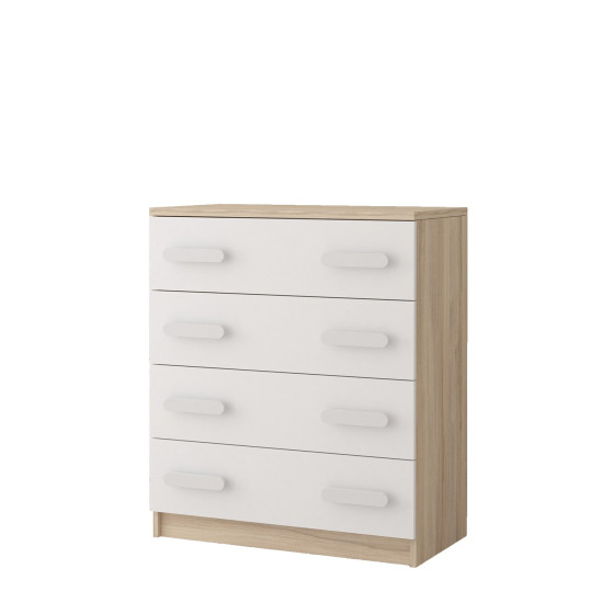 Idzczak Kumode 4S 02 - SMYK III White Sonoma White
