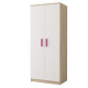 Idzczak Garderobe 2D 06 - SMYK III Pink White Sonoma