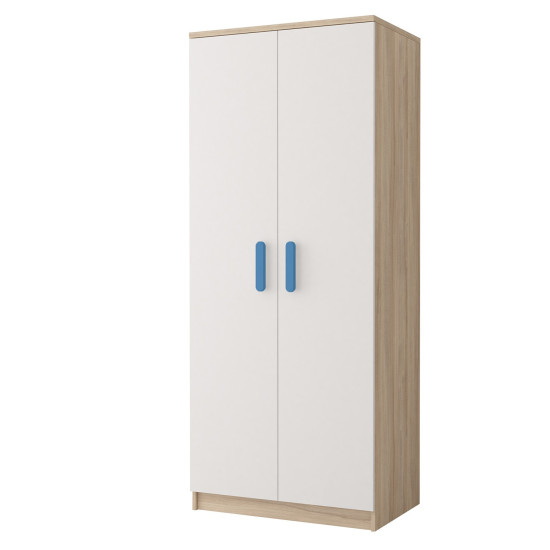 Idzczak Garderobe 2D 06 - SMYK III Blue White Sonoma