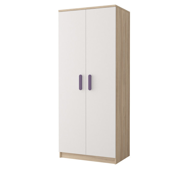 Idzczak Garderobe 2D 06 - SMYK III Heather White Sonoma