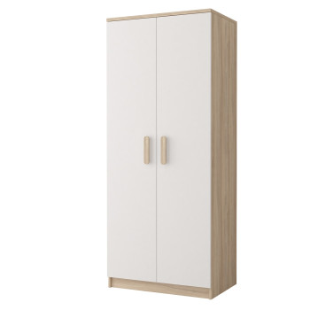 Riidekapp SMYK III 2D 06 - Sonoma Tamm + Valge Riidekapp SMYK III 2D 06 - Sonoma Tamm + Valge