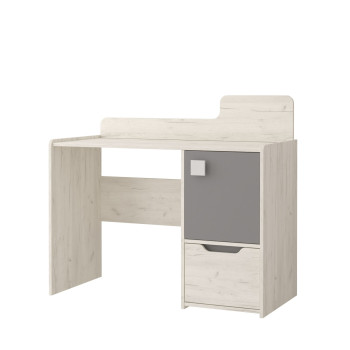 Idzczak kirjutuslaud 02 - SMILE Oak Craft valge + hall Idzczak kirjutuslaud 02 - SMILE Oak Craft valge + hall