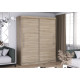 Idzczak Skapis-kupeja RICO 204 cm Sonoma ozols Sonoma ozols ar Profils LED 200