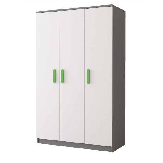 Idzczak Garderobe 3D 19 - SMYK II Laima balts + pelēks Idzczak Garderobe 3D 19 - SMYK II Laima balts + pelēks