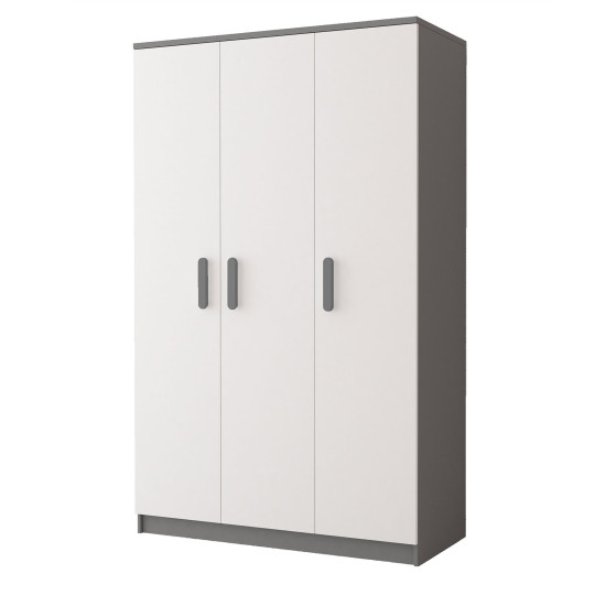 Idzczak Garderobe 3D 19 - SMYK II Pelēks Balts + Pelēks