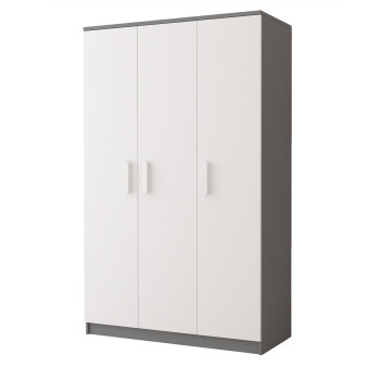 Idzchak Garderoob 3D 19 - SMYK II valge + hall valge Idzchak Garderoob 3D 19 - SMYK II valge + hall valge