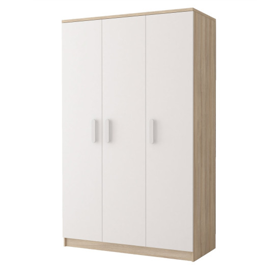 Idzczak Garderobe 3D 19 - SMYK III Balts + Balts sonoma ozols Idzczak Garderobe 3D 19 - SMYK III Balts + Balts sonoma ozols