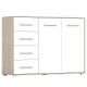 Idzczak kumode FRIDA 01 2D4S  Balts sonoma ozols