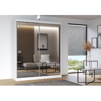 Idzczak Riidekapp MULTI 20 (203) Valge Peegel 203 cm Profiil LED 200 Idzczak Riidekapp MULTI 20 (203) Valge Peegel 203 cm Profiil LED 200